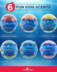 Sea Animal Bath Bombs for Kids with Surprise Toys Inside (6 Pack) - Bubble Bomb Stocking for Girls and Boys, Gentle and Safe Ingredients, USA Made, Ideal Gift for Children & Teens by Two Sisters