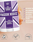 Fresh Kidz Body Wash 16.9 fl.oz. and Stick Deodorant 2.65 oz for Kids and Teens - Girls "Purple" Set