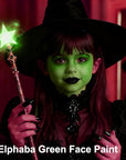 MEICOLY Light Green Face Body Paint(2.37Oz),Lime Green Face Paint for Halloween SFX Witch Makeup,Elphaba Green Face Paint,Camouflage Hunting Hulk Gamora,St Patrick's Day Accessories