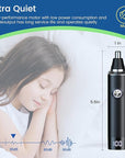 Ear and Nose Hair Trimmer for Men, 2025 Professional Painless USB Rechargeable Eyebrow & Facial Hair Trimmer, 13,000 RPM Precision Tool with Powerful Motor and Dual-Edge Blades, IPX7 Waterproof