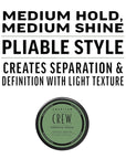 American Crew Men's Hair Forming Cream, Like Hair Gel with Medium Hold & Medium Shine, Travel Size, Duo Gift Set