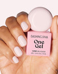Dashing Diva One Gel Color & Magnetic Topper Duo - OG - Pointe & Silver Glitter Topper - 3-in-1 Base Coat, Nail Color & Top Coat - Gel Nail Polish Set