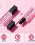 Color Changing Lip Gloss, Pink Magic Mood Lipstick Hydrating Lip Glow Oil Lip Tint Lip Inks Stain Lip Balm Not Greasy Transparent Plumping Lip Serum for Women Girls Lip Care Products