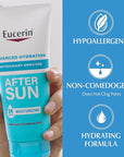 Eucerin Advanced Hydration Skin Care Set, Advanced Hydration Sunscreen Lotion SPF 30, 5 Fl Oz Tube + Advanced Hydration After Sun Lotion, After Sun Care for Dry, Sun-Stressed Skin, 6.8 Fl Oz Tube