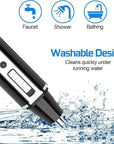 Nose Hair Trimmer for Women and Men, 4-in-1 Facial Hair Removal Trimmer Professional Eyebrow & Facial Hair Trimmer, Rechargeable Portble Waterproof Face Shaver Razor for Nose Ear Eyebrow Set