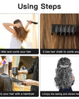 MSDADA New Hair Chalk Comb Temporary Hair Color Dye for Girls Kids with Light Color Hair, Washable Hair Chalk for Girls Age 4 5 6 7 8 9 10 Birthday Cosplay DIY, Christmas,New Year (Black)