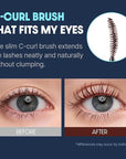 COSNORI Perfect Setting Waterproof Mascara Long&Curl 06 Urban Red – Long-Lasting Smudge - Burgundy Maroon Mascara - Korea Waterproof, Long lash, Strong fixing, Silk Amino Acids - 0.23fl oz (7ml)