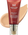 MISSHA M Perfect BB Cream No.25 Warm beige for light/medium with neutral skin tone SPF 42 PA +++ 1.69 Fl Oz - Tinted Moisturizer for face with SPF