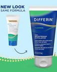 Differin Face Scrub Daily Brightening Exfoliator, Improves Tone and Texture for Acne Prone Skin, Green, 6 Fl Oz (Packaging May Vary)