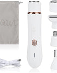 4-in-1 Facial Hair Removal for Women, Electric Painless Shaver, USB Rechargeable, Lip Chin Cheek Trimmer
