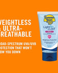 Banana Boat Light As Air Face Sunscreen Lotion SPF 50, 3oz | Travel Size Sunscreen, Lightweight Sunscreen, Banana Boat Sunscreen Lotion for Face SPF 50, Oxybenzone Free Sunscreen SPF Face Lotion, 3oz