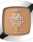 L'Oreal Paris True Match Super Blendable Oil Free Powder Foundation, W6 Medium, 0.33 oz, Packaging May Vary