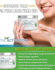 Total Activation Large 8 oz Hawaiian Aloe Vera Cream for Face, Moisturizer to use Day or Night, Anti Wrinkle Aloe Vera Lotion for Skin, Sunburn Relief, and Dry Skin