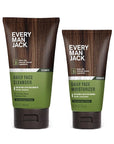 Every Man Jack Daily Face Wash & Lotion Set, Deeply Cleanse, Moisturize, and Revive Dry, Tired Skin with Hyaluronic Acid, Niacinamide, and Aloe Vera - 2-Pack
