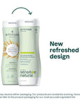 ATTITUDE Hair Shampoo for Sensitive Dry Scalp, EWG Verified, Soothing Oat, Dry and Damaged Hair, Naturally Derived Ingredients, Vegan and Plant-Based, Nourishing, Avocado Oil, 16 Fl Oz
