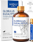 HIQILI 100ML Eucalyptus Essential Oil for Spray, Diffuser & Skin, 100% Pure Undiluted - 3.38 Fl Oz