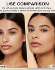 Airbrush Foundation with Primer,Silk Flawless Airbrush Makeup,Buildable Coverage with Anti-aging Formula,Moisturizing Foundation Makeup (02 Beige)