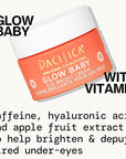 Pacifica Glow Baby Brightening Eye Cream – Vitamin C Under Eye Cream for Dark Circles & Puffiness, Caffeine-Infused Eye Brightener for Tired Eyes Fragrance-Free 0.5 oz Clean Vegan Dermatologist Tested