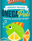 Barlean's Omega Pals Lipsmackin' Citrus Flavored Omega-3 for Kids, Yummy Children's Liquid Fish Oil Supplement with 750 mg of EPA & DHA for Brain & Eye Health, 8 oz