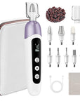 Professional Manicure Pedicure Kit with Case, Cordless Electric Nail File Set with Memory Mode&10 Speed, Portable Nail Drill Pedicure Tools for feet, Hand Foot Care Tool for Thick Nail Toenail Cuticle