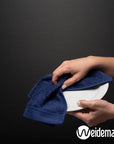100% Cotton Washcloths Set 13” x 13” | Navy Blue Towels | Set of 6 Ultra Soft and Highly Absorbent Washcloths Sets for Bathroom, Gym, Spa | Machine Washable Face Towel