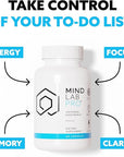 Mind Lab Pro® Universal Nootropic™ Brain Booster Supplement for Focus, Memory, Clarity, Energy - 60 Capsules - Plant-Based, Naturally Sourced Memory Vitamins for Better Brain Health