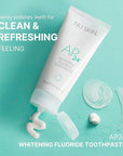 Nu Skin AP 24 Whitening Fluoride Toothpaste | AP 24 Blend | Vanilla Mint Flavor | Brightens Teeth | Removes Surface Stains | Prevents Dental Cavities & Plaque | Enamel-Safe | 4 oz | 1 Pack