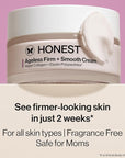 Honest Beauty Ageless Firm and Smooth Cream | Powered by Vegan Collagen and Elastin Polypeptides | Firmer, Smoother Looking Skin | Fragrance Free, EWG Verified, Vegan, Cruelty-Free | 1.7 fl oz