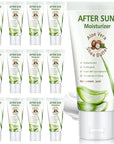 12 Pcs Mini Aloe Vera Lotion Bulk, 1 oz Travel Size Aloe Vera Lotion for Sunburn Relief, Organic Mini After Sun Lotion Daily Moisturizing, Mini Aloe Shea Butter Lotion for Face and Body