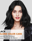 Black Hair Dye Shampoo 3 in 1 for Men Women, Hair Color for 100% Gray Coverage, Shampoo Para Canas for All Hair Types 16.9 Fl Oz (Black)