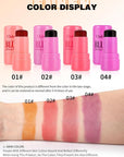 4 Color Milk Jelly Blush Stick, Cooling Water Cruelty Free.