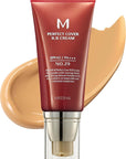 MISSHA M Perfect BB Cream No.29 Caramel beige for medium with warm skin tone SPF 42 PA +++ 1.69 Fl Oz - Tinted Moisturizer for face with SPF