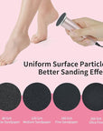 120pcs Replaceable Sandpaper for Electric Foot Callus Remover, 260 Grit Ultra-Fine Sandpaper Refill Discs