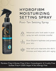 Norvell Post Sunless Hydrofirm Moisturizing Spray 8 fl oz – Professional Hydrating Spray to Extend Sunless Tan, Soften Skin, Enhance Color & Reduce Uneven Fade for a Smooth Finish