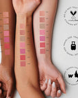 Blush Cheek Apricot Color Mini - Blendable Natural Blush Powder - Enhances & Defines Shapes & Features - Shading & Contouring Powder Blush - 4 Universal Shades - № 407 (Apricot) - 3.8g/0.13 oz
