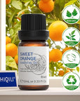 HIQILI Sweet Orange Essential Oil,100% Pure Natural for Diffuser, Aromatherapy-10ml