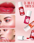 12 Pcs Lip Tint Stain Set 6 Colors Lip