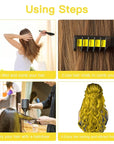 MSDADA New Hair Chalk Comb Temporary Hair Color Dye for Girls Kids with Light Color Hair, Washable Hair Chalk for Girls Age 4 5 6 7 8 9 10 Birthday Cosplay DIY, Christmas, New Year(Yellow)