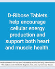 Life Extension D-Ribose Tablets, Plus Calcium, Helps Maintain Healthy Energy Levels in Heart and Muscle, Encourages The Production of ATP, Gluten-Free, Non-GMO, Vegan, 100 Vegetarian Tablets