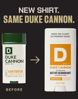 Duke Cannon Aluminum-Free Deodorant for Men - Air Defense, 3 oz – Long-Lasting, Clear Glide, Skin-Soothing Formula, Alpine + Cedarwood (Sawtooth)