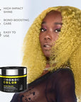 XMONDO Color Super Yellow Depositing Mask & Semi-Permanent Yellow Dye | Infused with Bond Booster Technology & Hyaluronic Acid for Nourishment, Revitalization & Repair, Vegan Formula, 8 Fl Oz 1-Pack
