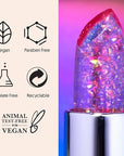 Winky Lux Lavender Glitter Confetti Balm - Hydrating ph Lip Balm, Natural Pink Tint with pH Color Changing, Moisturize & Soften Lips While Leaving Sheer Pink Tint, with Vanilla Scent