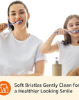Amazon Basics Orbit Toothbrushes, Soft, Full, 4 Count, Assorted Colors (Previously Solimo) (Pack of 3)