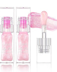 LANGMANNI Hydrating Lip Glow Oil,Moisturizing Nourishing Lip Oil,Light Colour Gloss Tinting And Non-sticky Lip Oil For Dry Lips Lip Care (Color Changing 2Pcs)