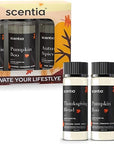 Scentia Fall Essential Oils for Diffuser with 3 Cozy Scents: Autumn Spice, Thanksgiving Blend & Pumpkin Boo - 20ml Aromatherapy Oils for Home, Candles & DIY - Perfect Fall Gift