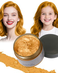 Gold Hair Color Wax - Temporary & Washable Hair Styling Mud Gel for Men, Women, Kids,For Halloween, Cosplay, Party, Crazy Hair Day & Children's Day