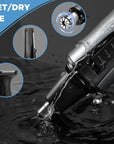 AREYZIN Nose Hair Trimmer for Men,Rechargeable Ear and Nose Trimmer Kit,Professional Painless Eyebrow Facial Hair Clipper, IPX7 Waterproof,Dual Edge Blades Easy Cleansing,Dark Gray
