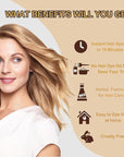 Instant Brown Hair Color Shampoo & Dye - 3 in 1 Blonde & Brown Hair Color Shampoo