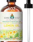 EVOKE OCCU Lemon Essential Oil for Cleansing Skin Home Diffuser Massage - 4 FL Oz