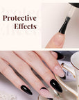 Beetles Matte Top Coat Gel Nail Polish Gel Top Coat & Base Set, 3Pcs Matte & Shiny Top Coat Nail Polish and Base Coat, No Wipe Long Lasting High Gloss and Matte Effects Soak off Uv DIY at Home